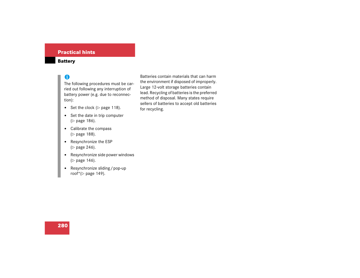 Mercedes-Benz 2004 ML 500 User Manual | Page 280 / 344