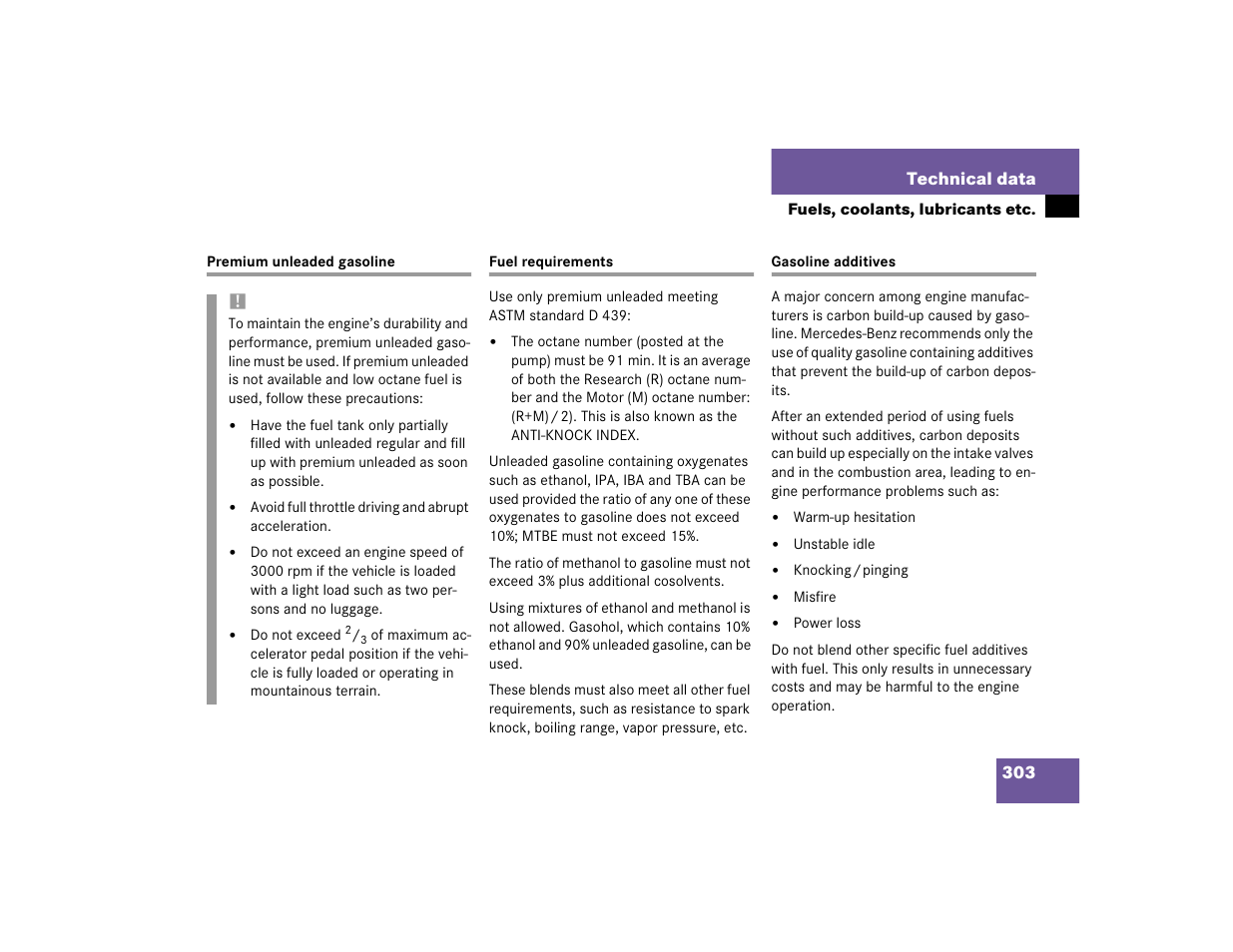 Mercedes-Benz 2004 ML 500 User Manual | Page 303 / 344