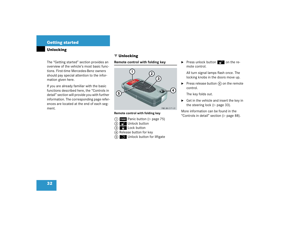 Mercedes-Benz 2004 ML 500 User Manual | Page 32 / 344