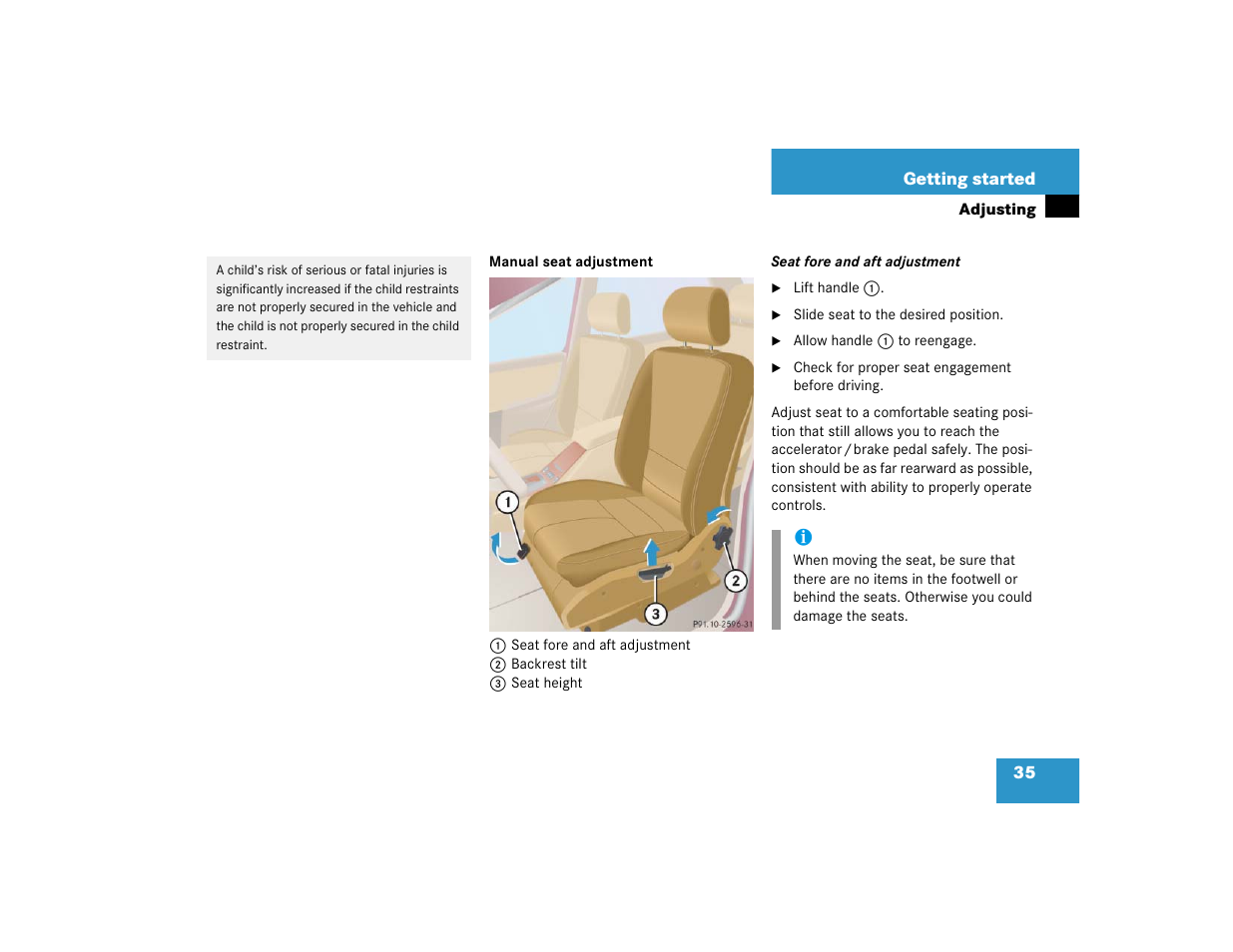 Mercedes-Benz 2004 ML 500 User Manual | Page 35 / 344