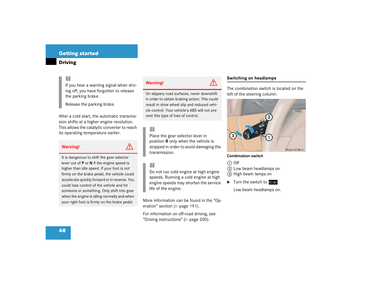 Mercedes-Benz 2004 ML 500 User Manual | Page 48 / 344