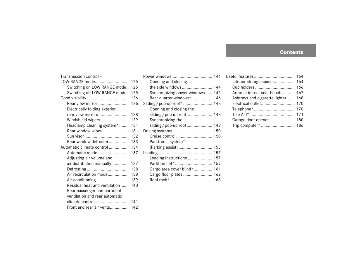 Mercedes-Benz 2004 ML 500 User Manual | Page 5 / 344