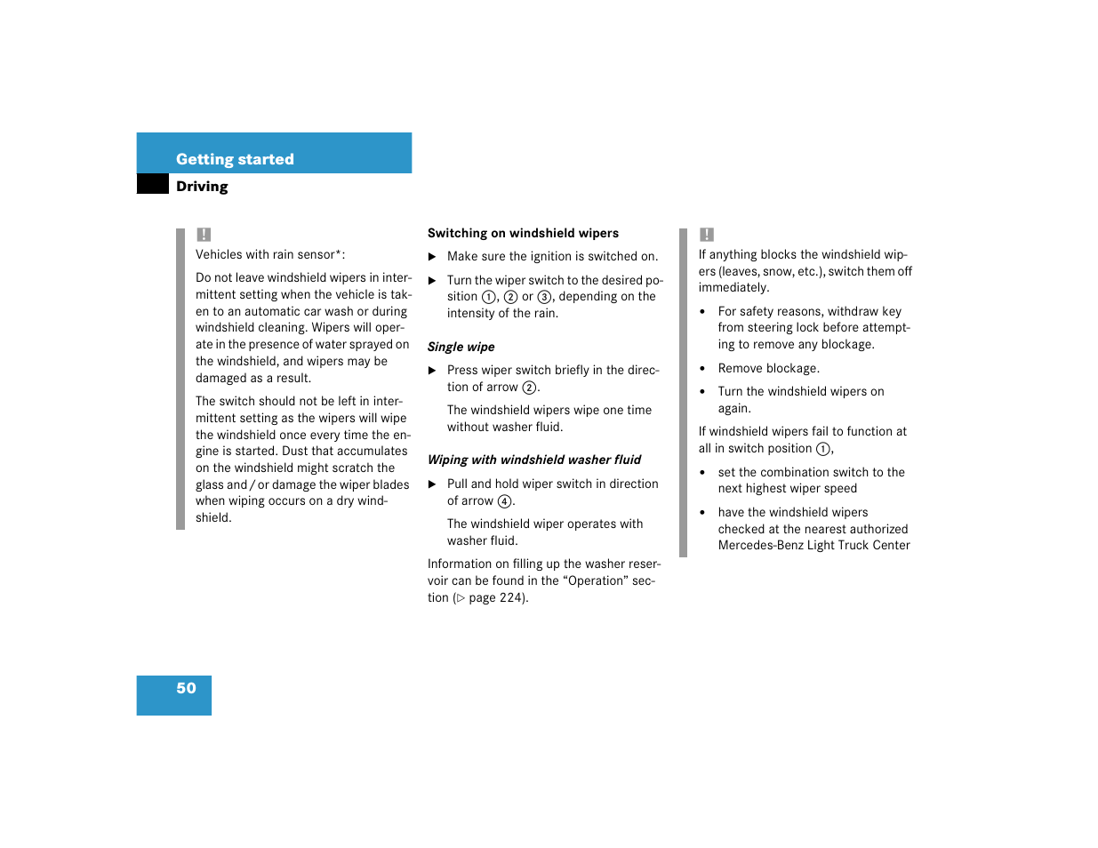 Mercedes-Benz 2004 ML 500 User Manual | Page 50 / 344