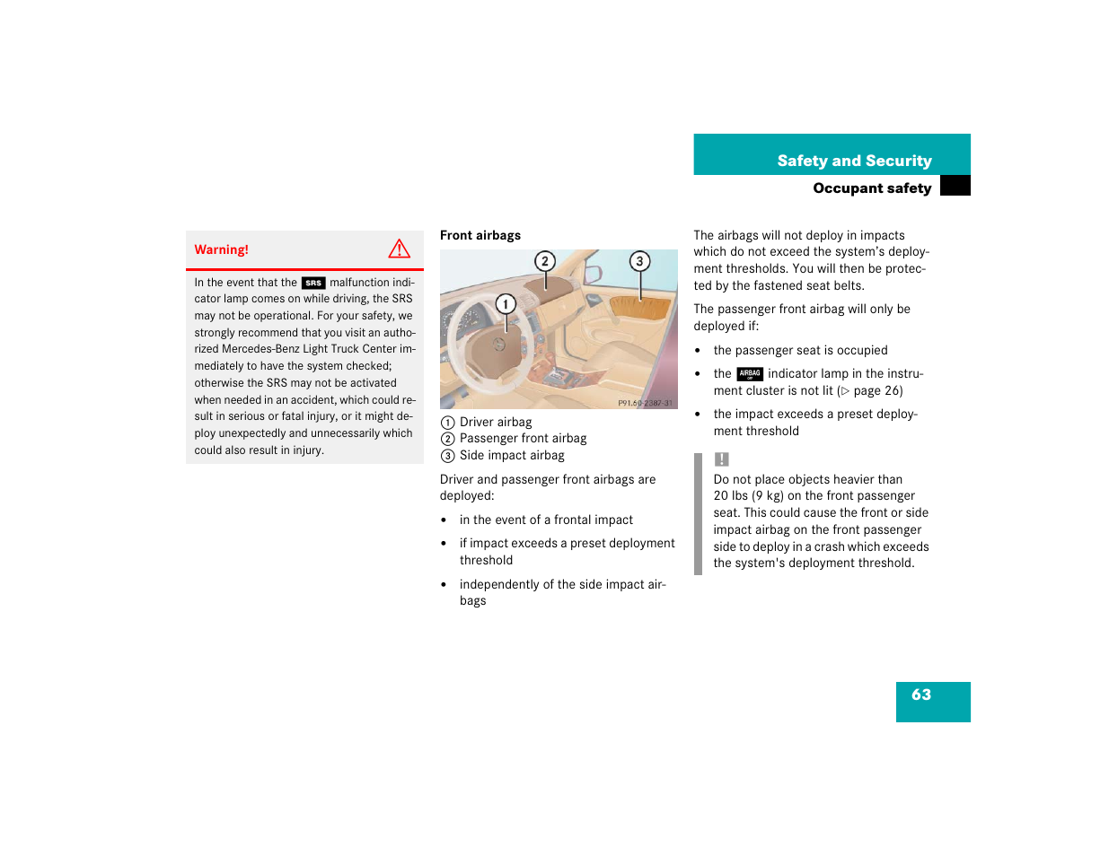 Mercedes-Benz 2004 ML 500 User Manual | Page 63 / 344