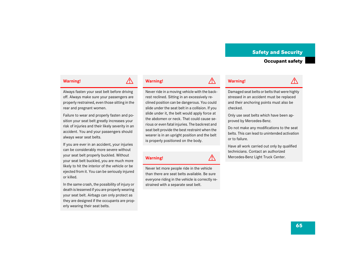 Mercedes-Benz 2004 ML 500 User Manual | Page 65 / 344