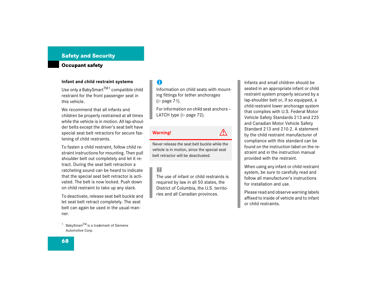 Mercedes-Benz 2004 ML 500 User Manual | Page 68 / 344