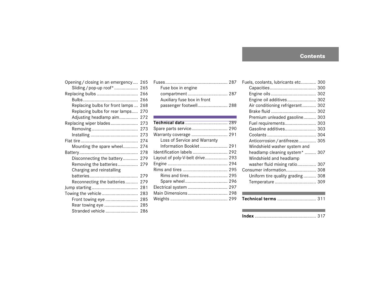 Mercedes-Benz 2004 ML 500 User Manual | Page 7 / 344