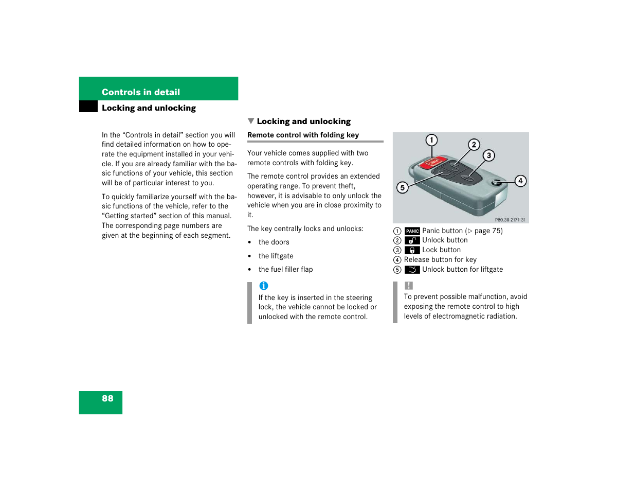 Mercedes-Benz 2004 ML 500 User Manual | Page 88 / 344