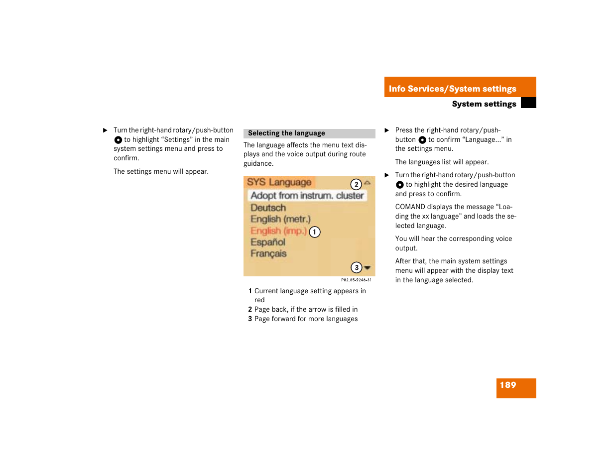 Mercedes-Benz Command 209 User Manual | Page 197 / 225