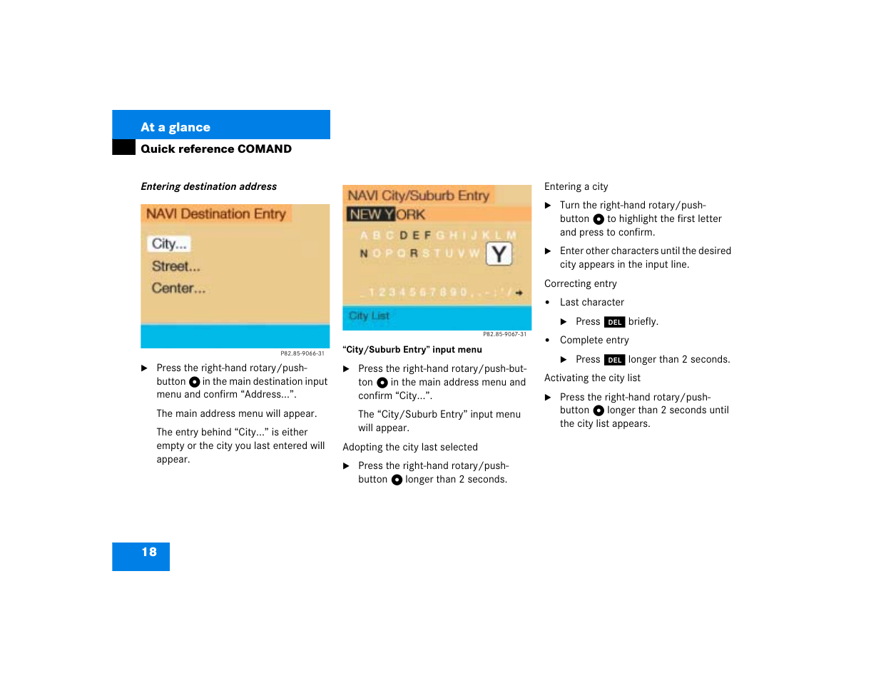 18 at a glance | Mercedes-Benz Command 209 User Manual | Page 26 / 225