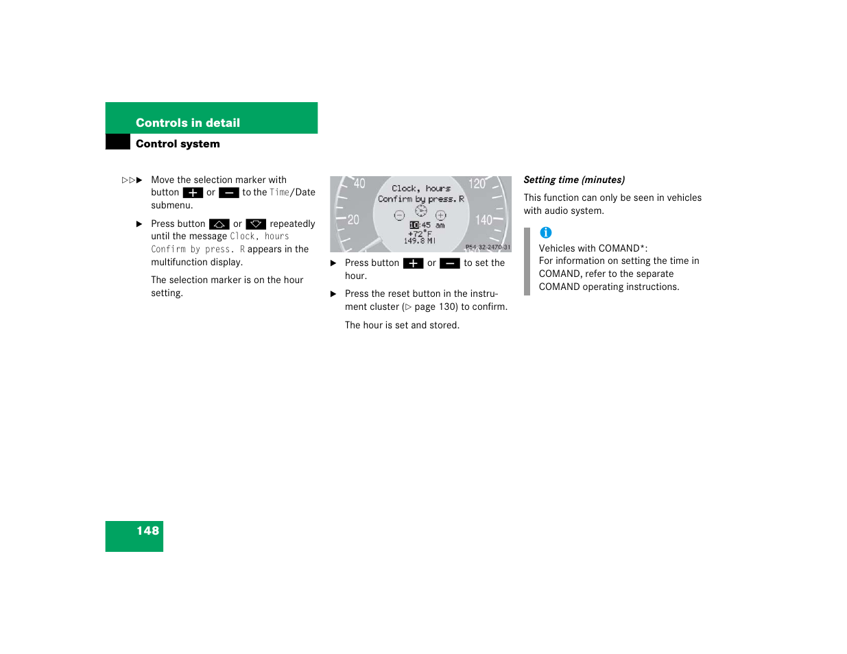 Mercedes-Benz 2005 CLK 320 User Manual | Page 149 / 506