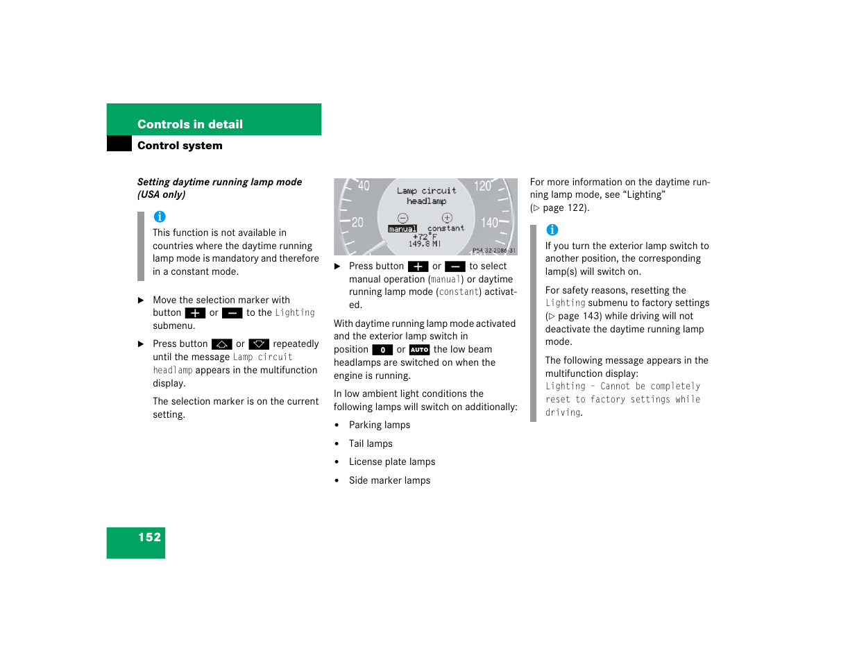 Mercedes-Benz 2005 CLK 320 User Manual | Page 153 / 506