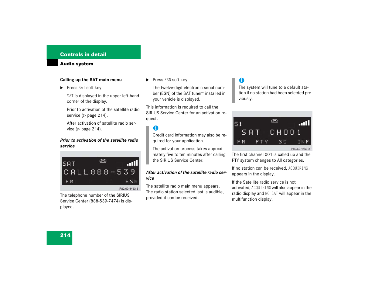 Mercedes-Benz 2005 CLK 320 User Manual | Page 215 / 506