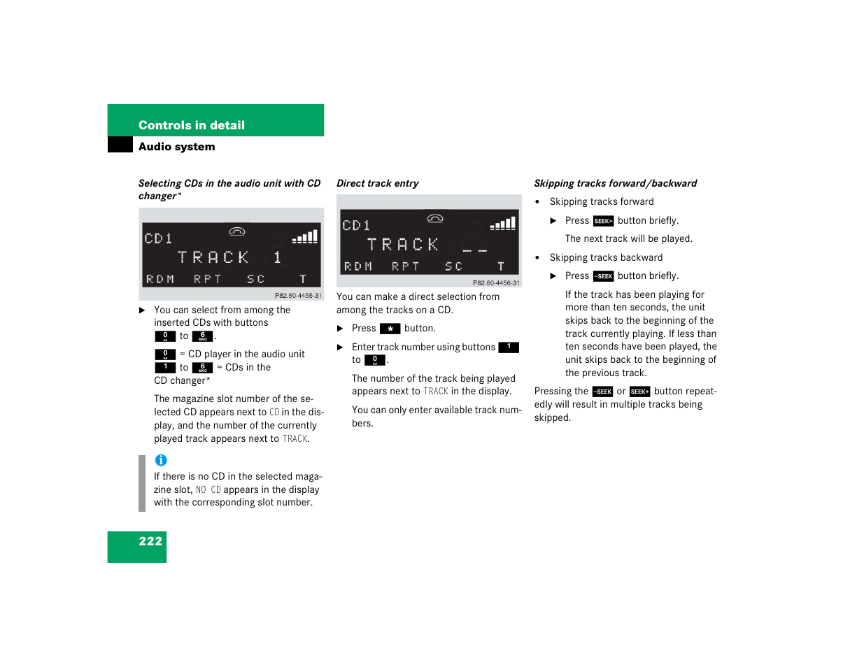 Mercedes-Benz 2005 CLK 320 User Manual | Page 223 / 506