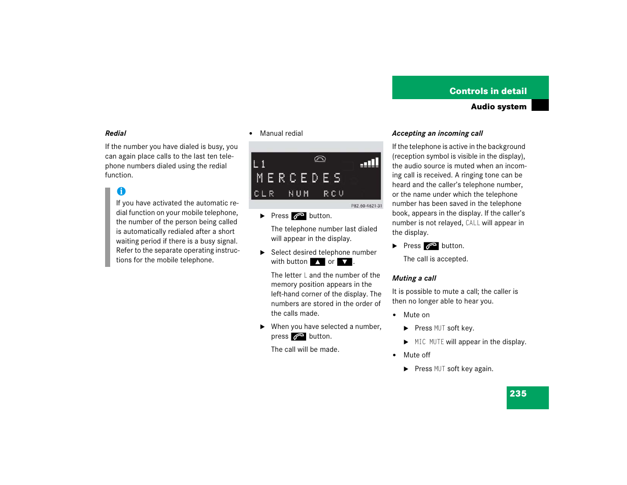 Mercedes-Benz 2005 CLK 320 User Manual | Page 236 / 506