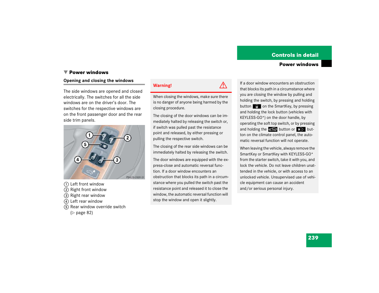 Mercedes-Benz 2005 CLK 320 User Manual | Page 240 / 506