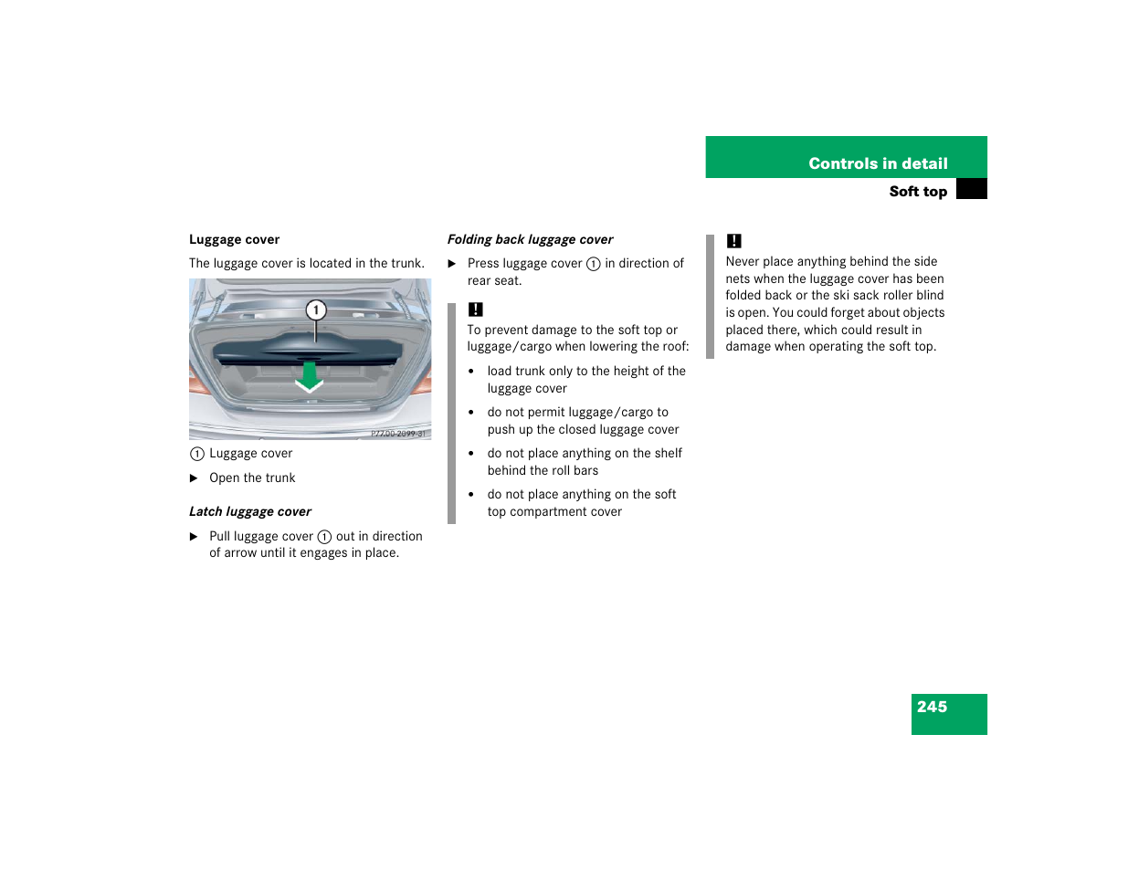 Mercedes-Benz 2005 CLK 320 User Manual | Page 246 / 506