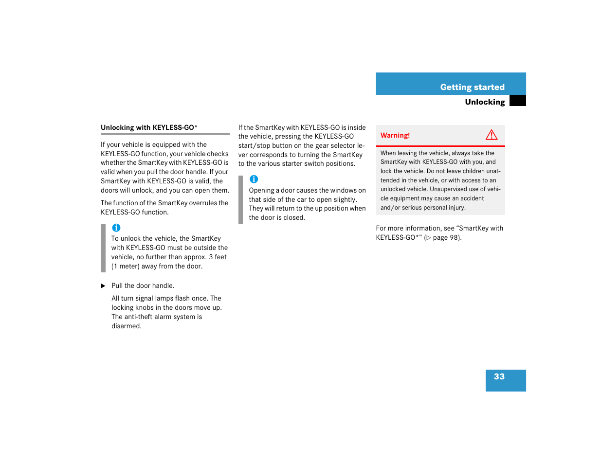 Mercedes-Benz 2005 CLK 320 User Manual | Page 34 / 506