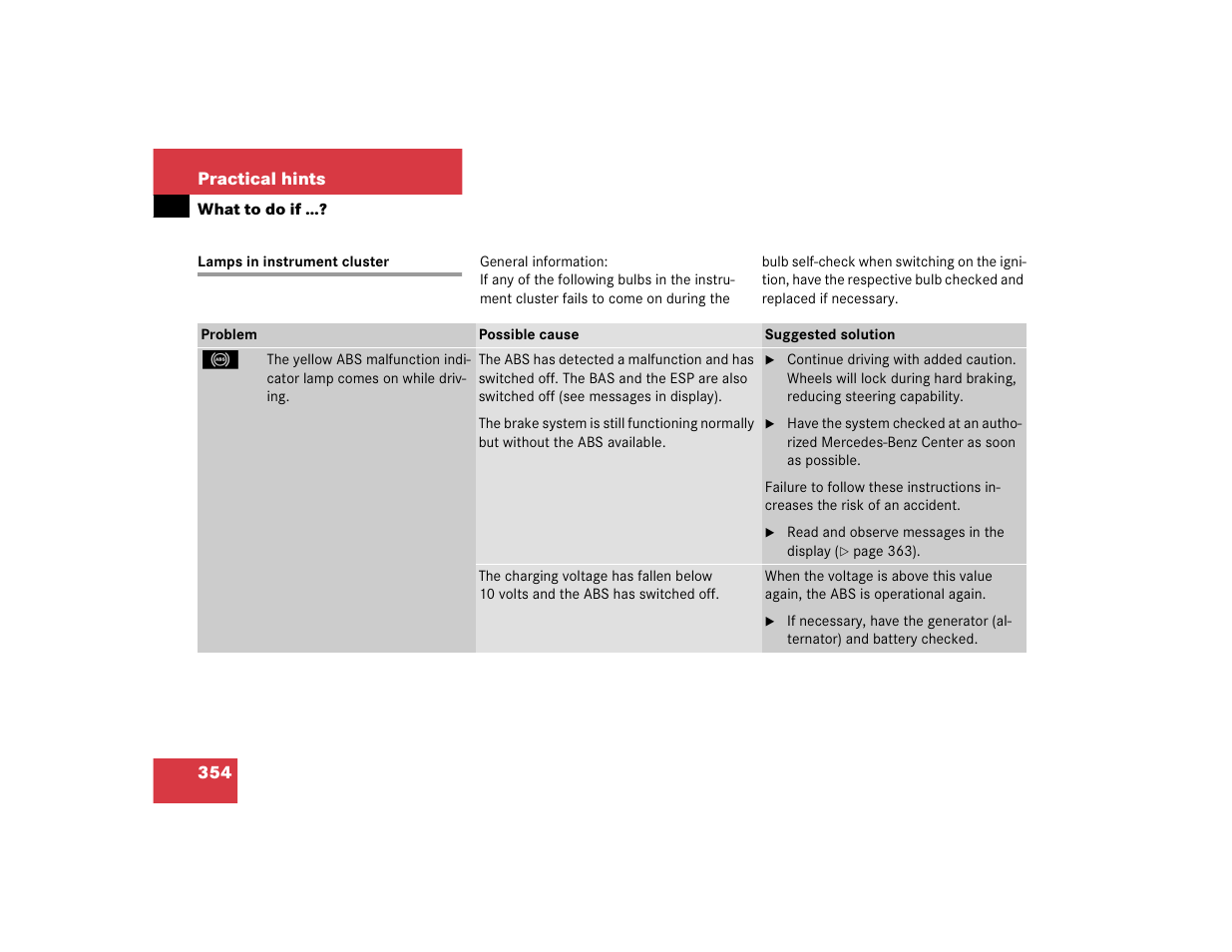 Mercedes-Benz 2005 CLK 320 User Manual | Page 355 / 506