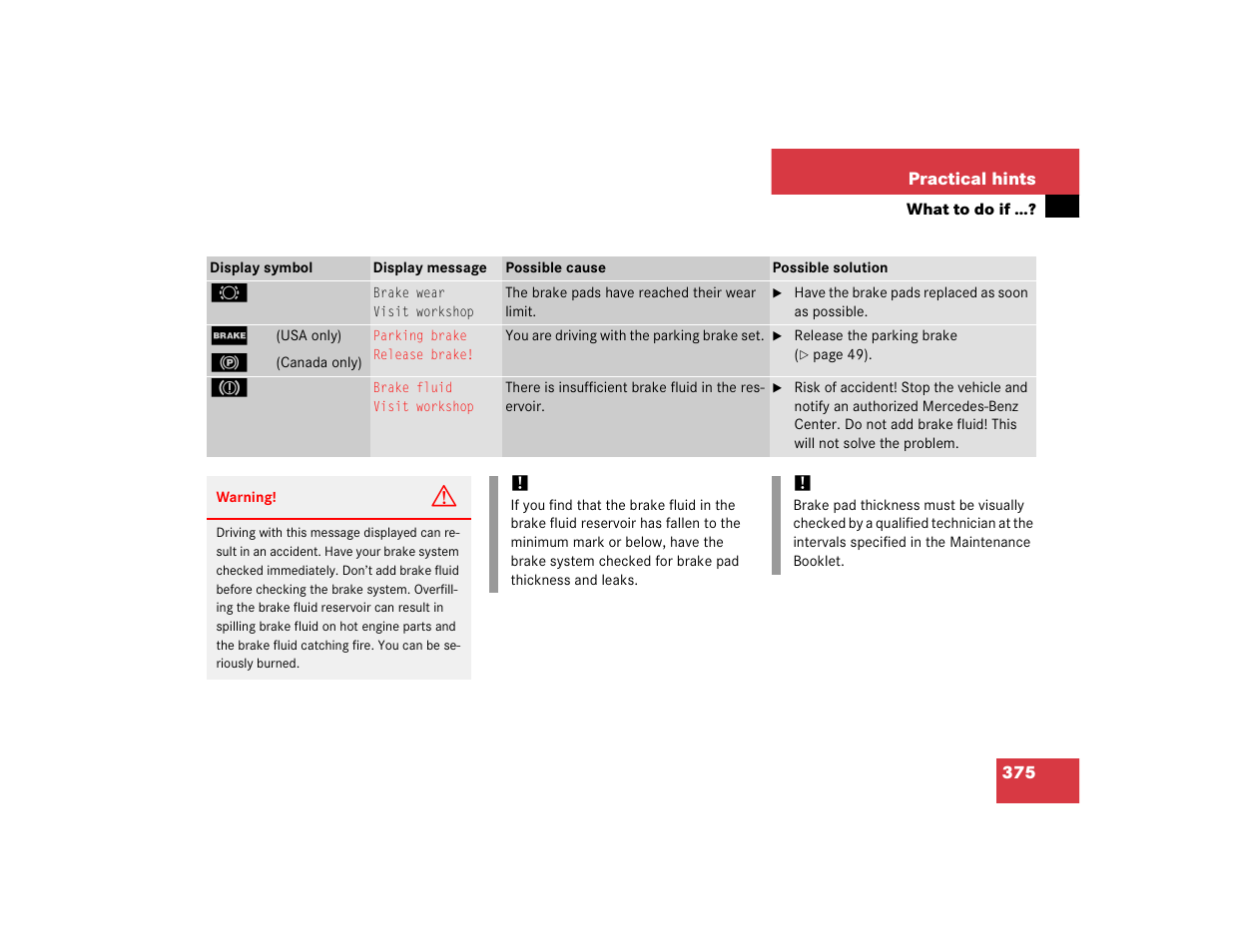 Mercedes-Benz 2005 CLK 320 User Manual | Page 376 / 506