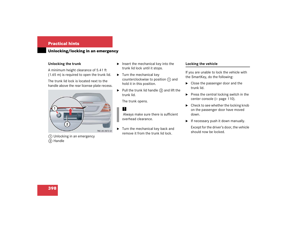 Mercedes-Benz 2005 CLK 320 User Manual | Page 399 / 506