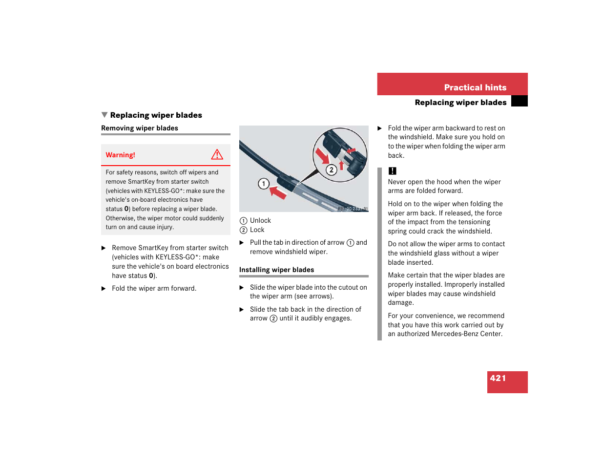 Mercedes-Benz 2005 CLK 320 User Manual | Page 422 / 506