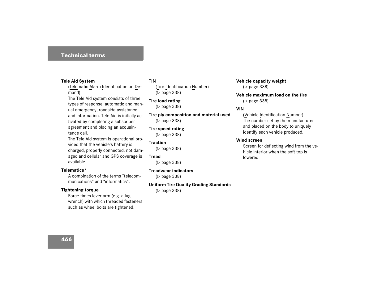 Mercedes-Benz 2005 CLK 320 User Manual | Page 467 / 506