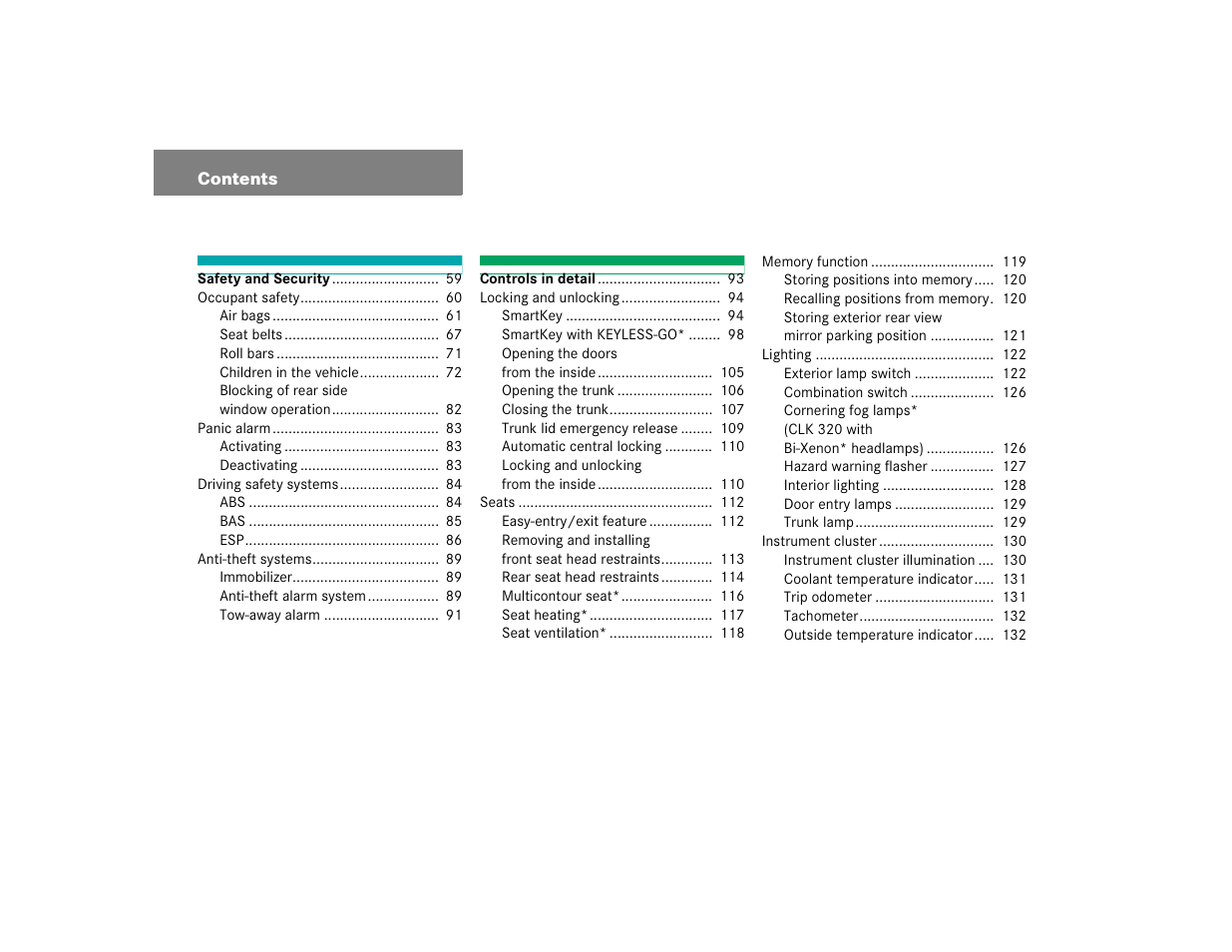 Mercedes-Benz 2005 CLK 320 User Manual | Page 5 / 506