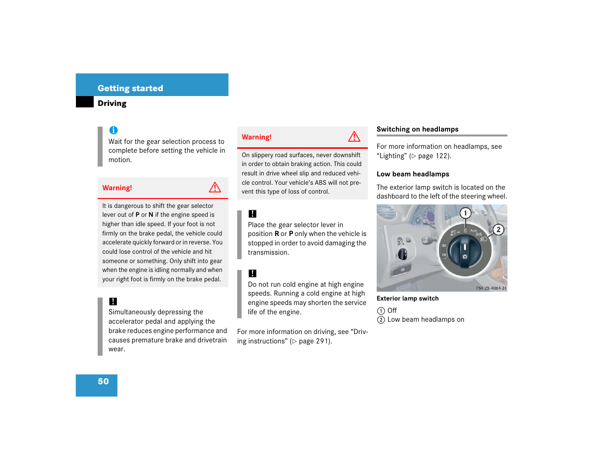 Mercedes-Benz 2005 CLK 320 User Manual | Page 51 / 506