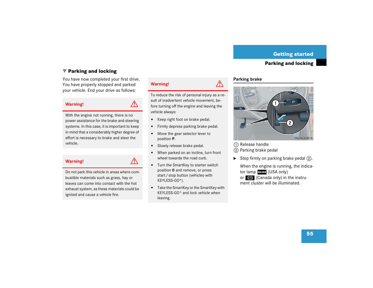 Mercedes-Benz 2005 CLK 320 User Manual | Page 56 / 506