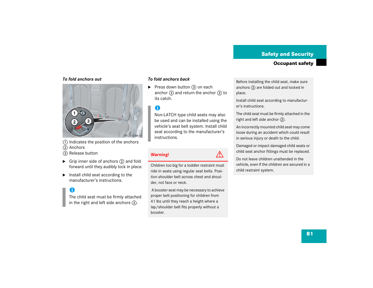 Mercedes-Benz 2005 CLK 320 User Manual | Page 82 / 506