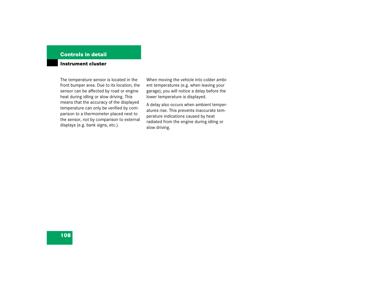 Mercedes-Benz 2004 C-Class Coupe User Manual | Page 108 / 376