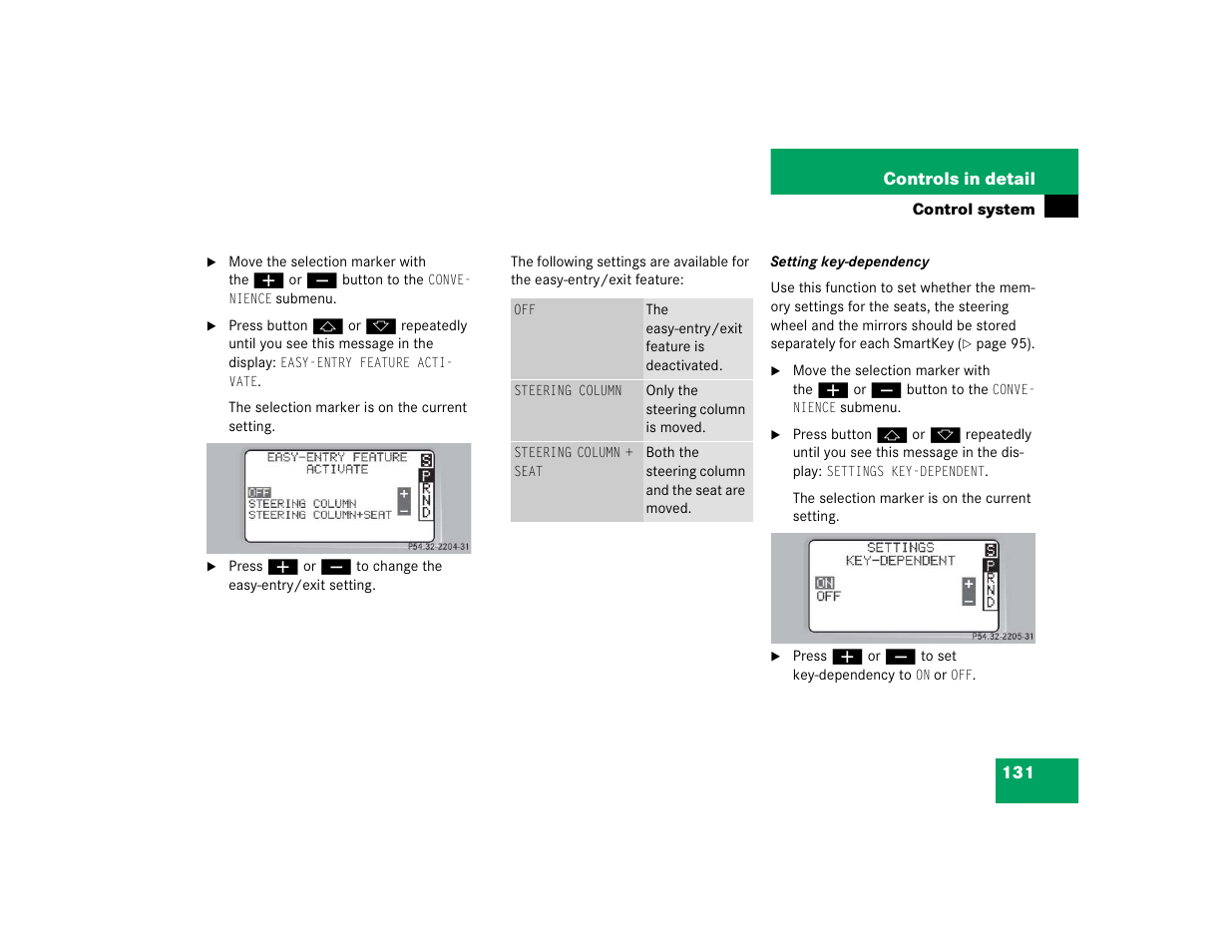 Mercedes-Benz 2004 C-Class Coupe User Manual | Page 131 / 376