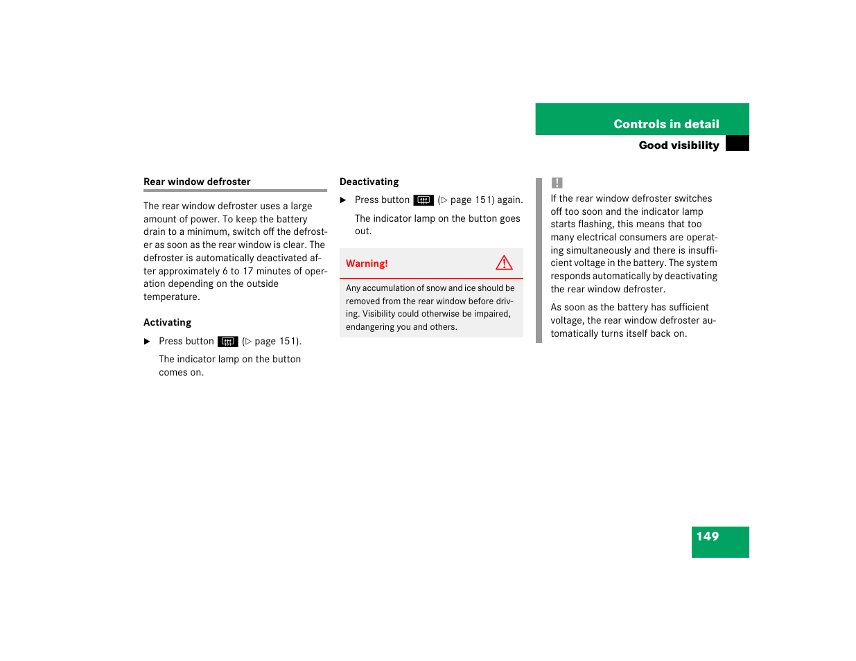 Mercedes-Benz 2004 C-Class Coupe User Manual | Page 149 / 376