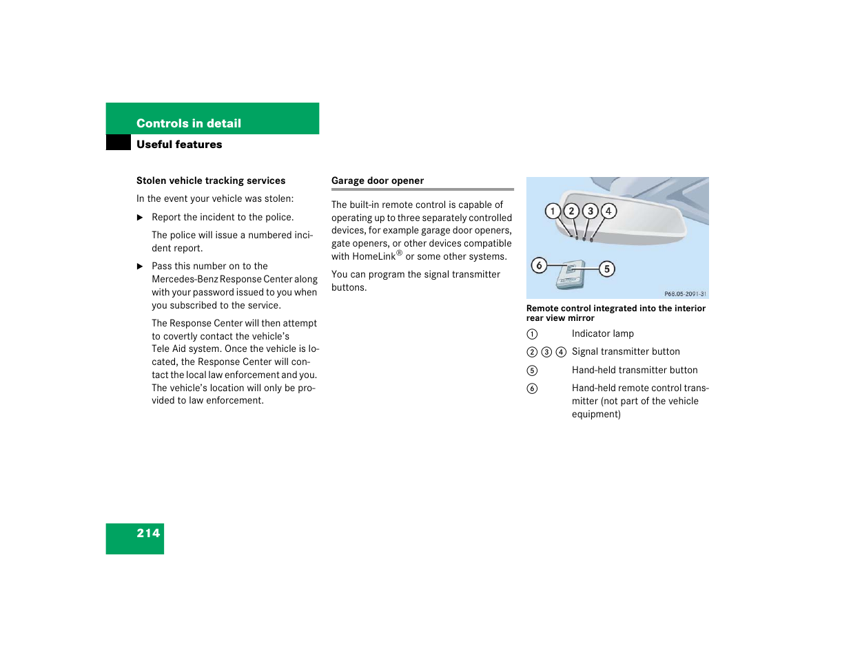 Mercedes-Benz 2004 C-Class Coupe User Manual | Page 214 / 376