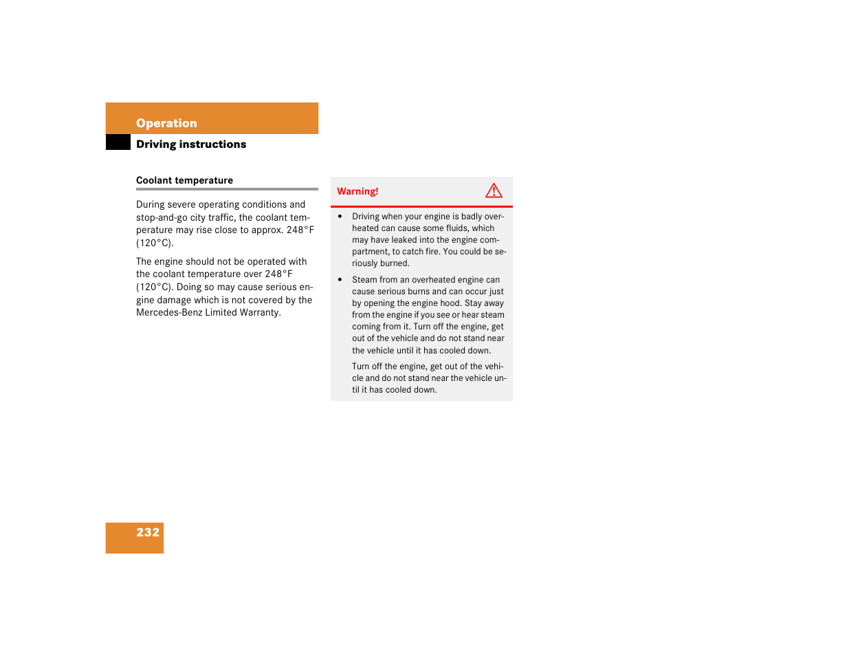 Mercedes-Benz 2004 C-Class Coupe User Manual | Page 232 / 376