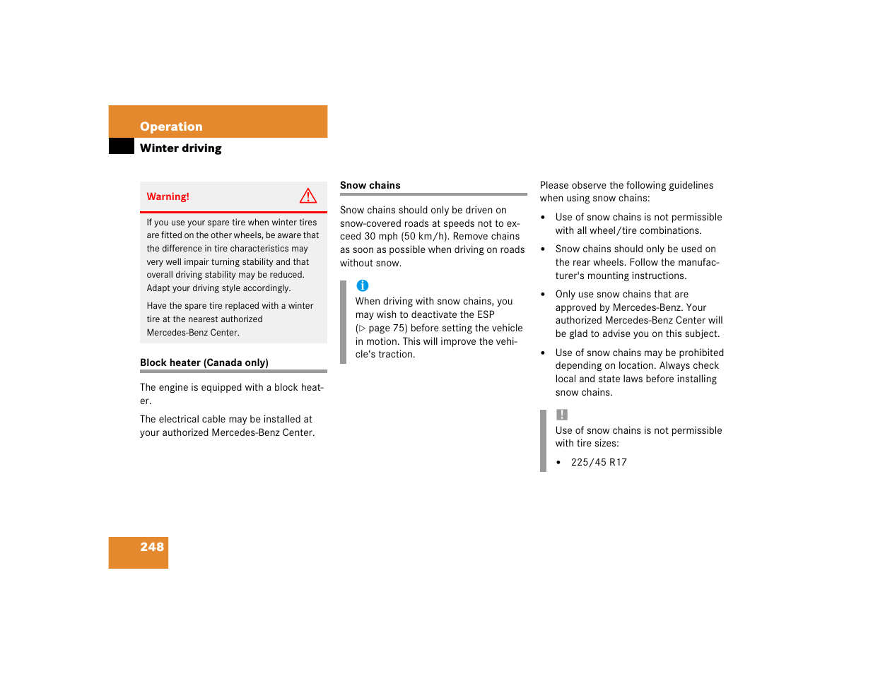 Mercedes-Benz 2004 C-Class Coupe User Manual | Page 248 / 376