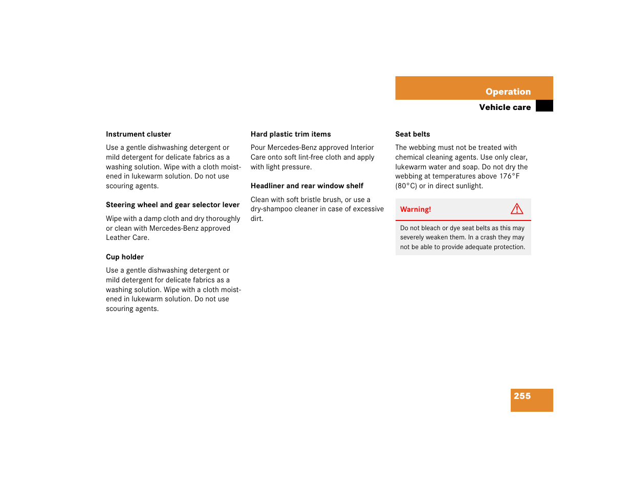 Mercedes-Benz 2004 C-Class Coupe User Manual | Page 255 / 376