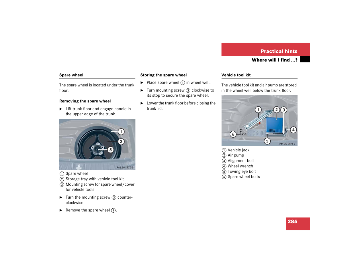 Mercedes-Benz 2004 C-Class Coupe User Manual | Page 285 / 376