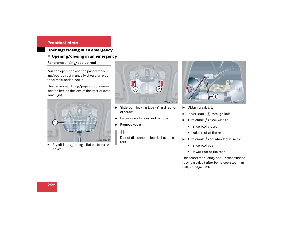 Mercedes-Benz 2004 C-Class Coupe User Manual | Page 292 / 376