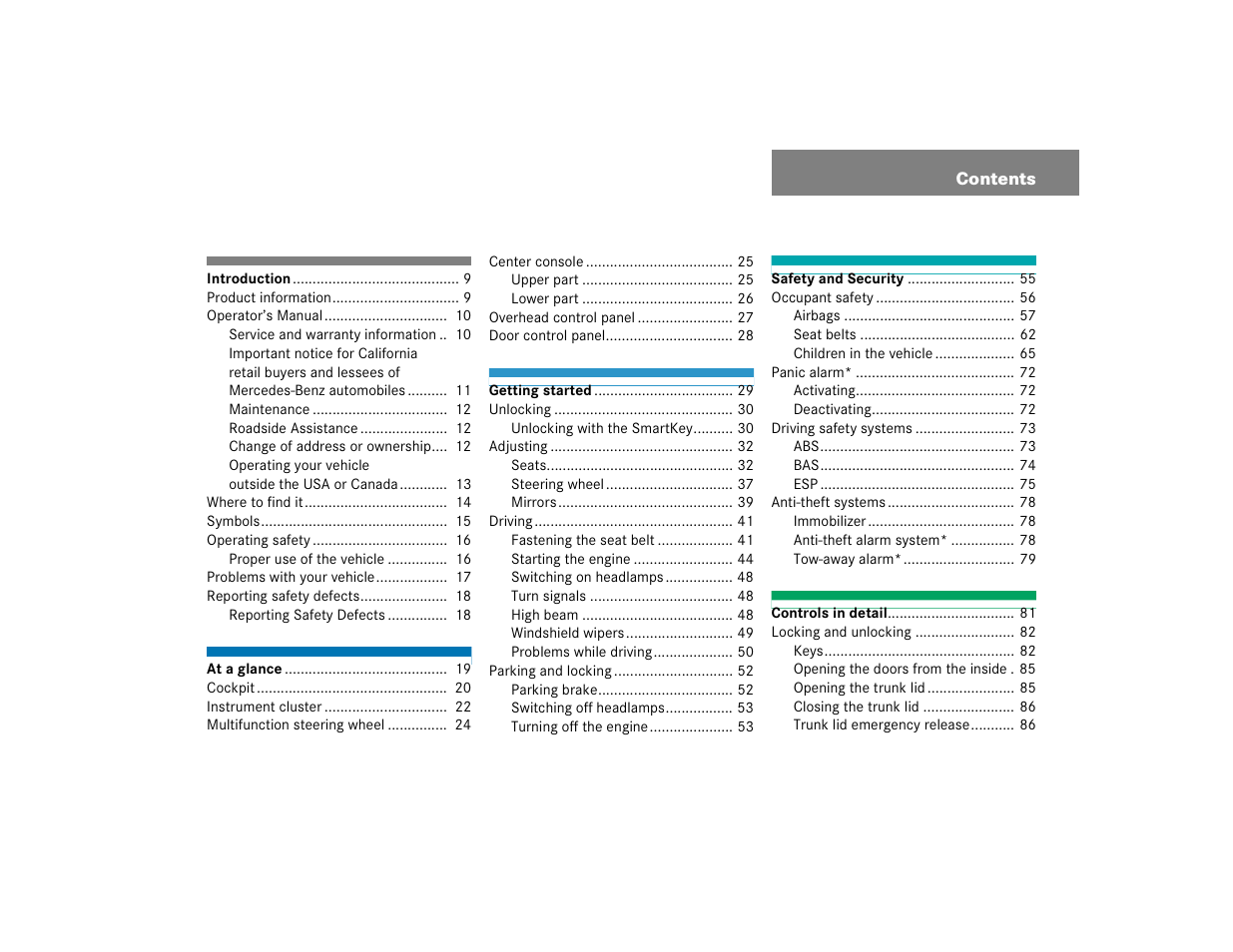 Mercedes-Benz 2004 C-Class Coupe User Manual | Page 3 / 376