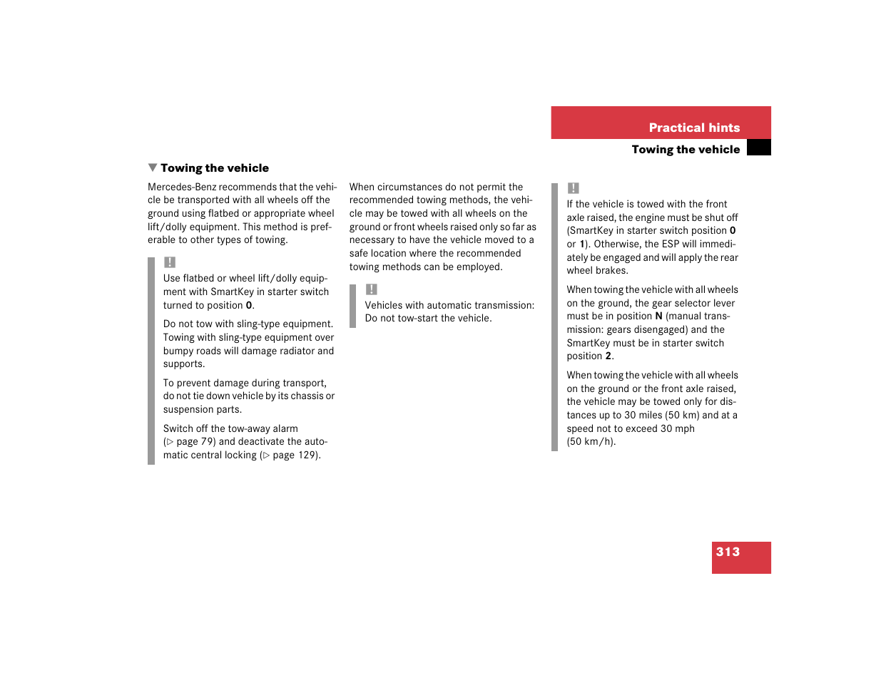 Mercedes-Benz 2004 C-Class Coupe User Manual | Page 313 / 376