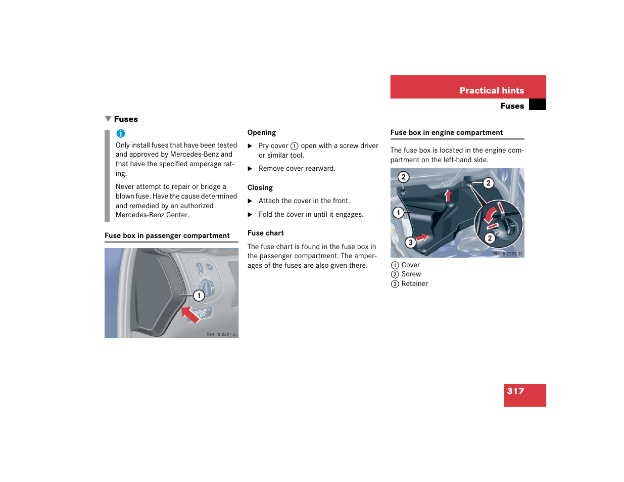 Mercedes-Benz 2004 C-Class Coupe User Manual | Page 317 / 376