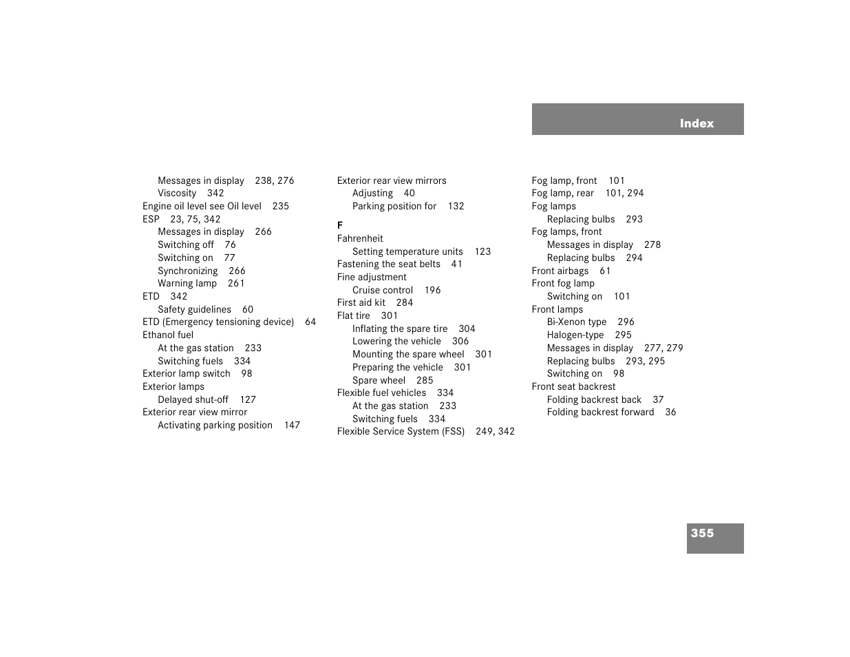 Mercedes-Benz 2004 C-Class Coupe User Manual | Page 355 / 376