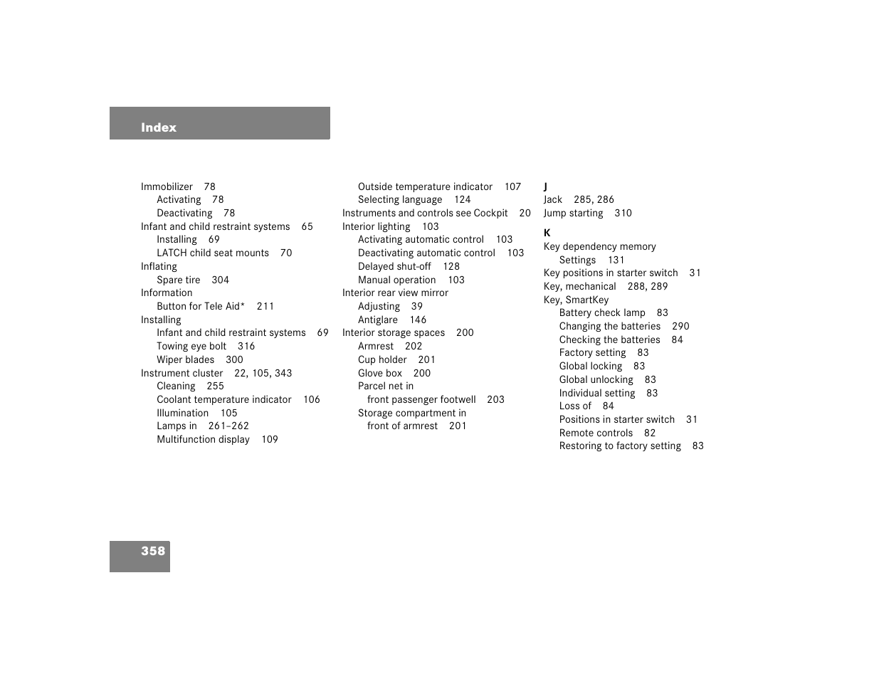 Mercedes-Benz 2004 C-Class Coupe User Manual | Page 358 / 376