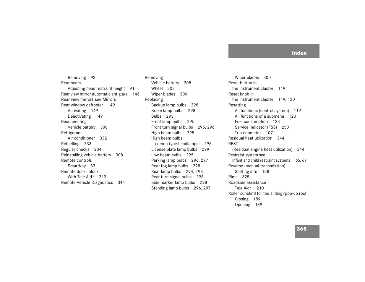 Mercedes-Benz 2004 C-Class Coupe User Manual | Page 365 / 376