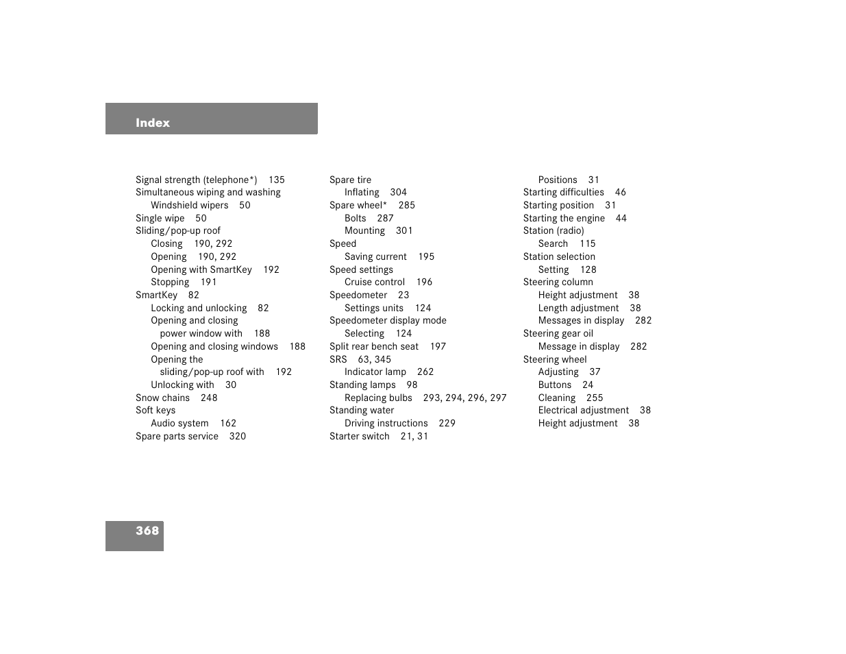 Mercedes-Benz 2004 C-Class Coupe User Manual | Page 368 / 376