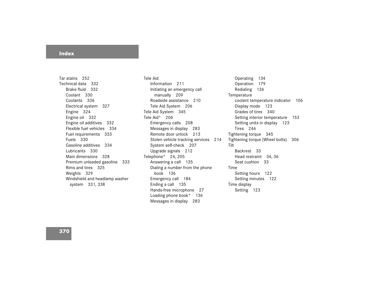 Mercedes-Benz 2004 C-Class Coupe User Manual | Page 370 / 376