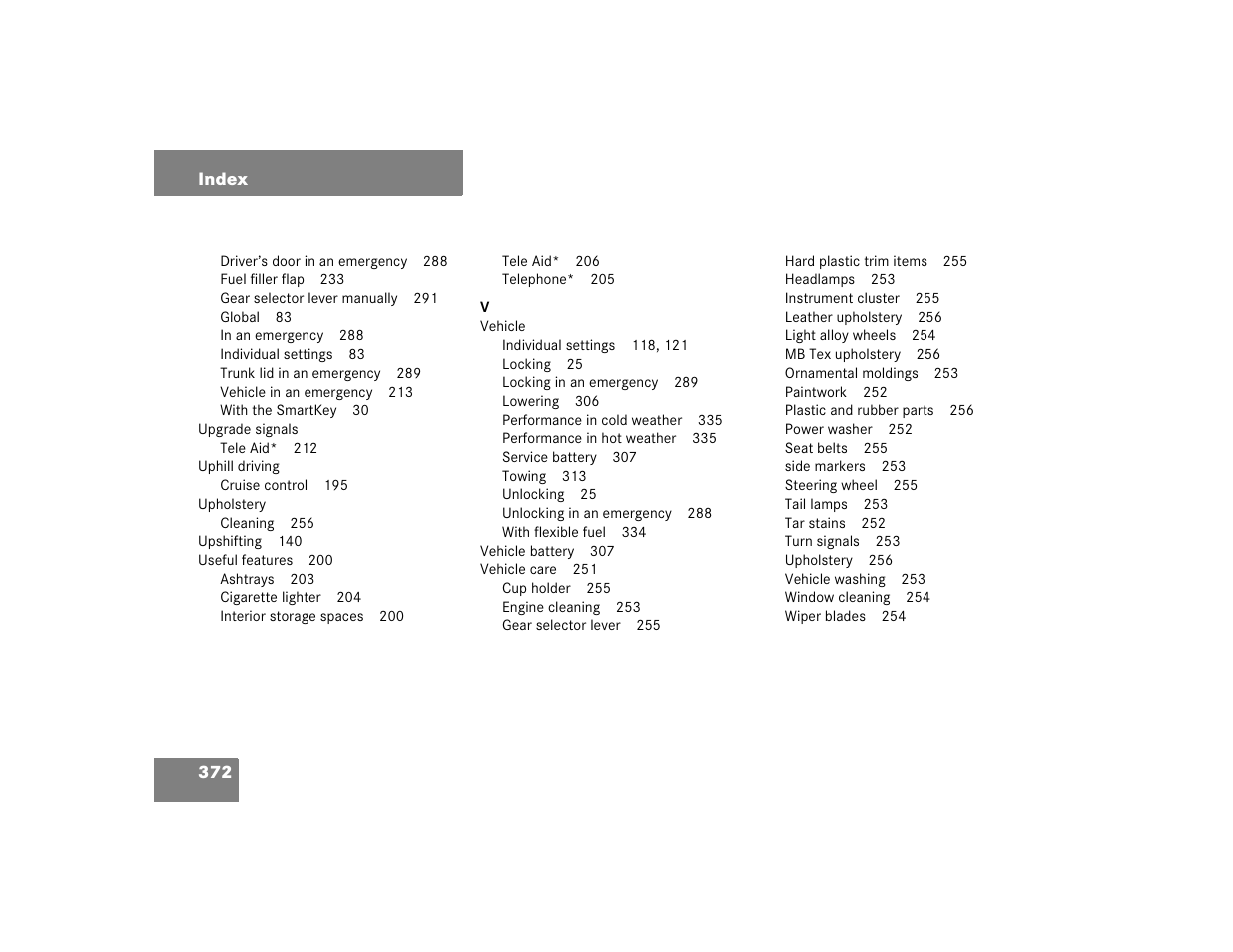 Mercedes-Benz 2004 C-Class Coupe User Manual | Page 372 / 376