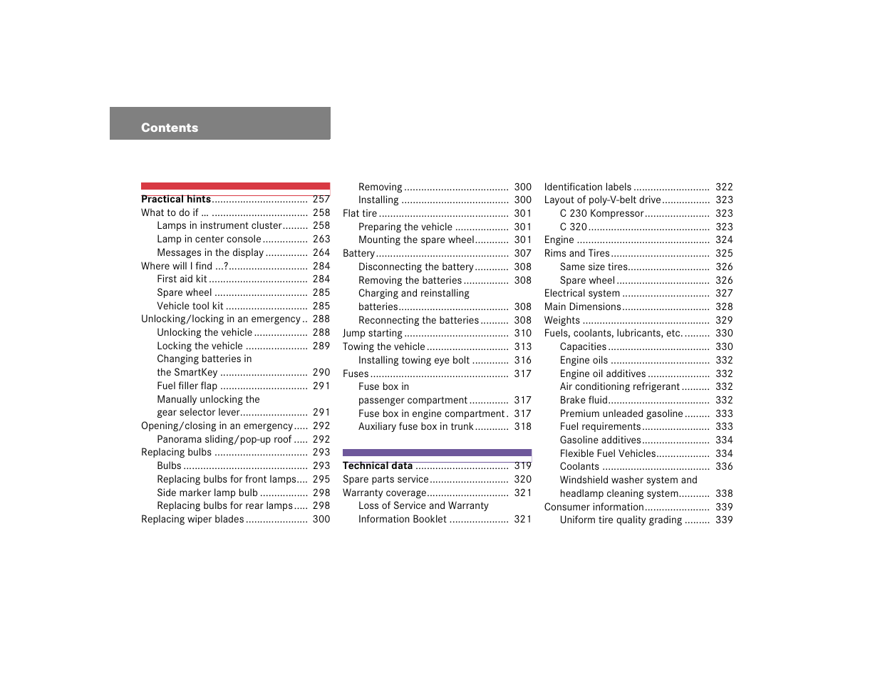 Mercedes-Benz 2004 C-Class Coupe User Manual | Page 6 / 376